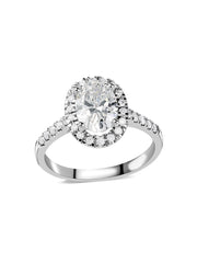 Halo 1 Carat Lab Grown Diamond Ring
