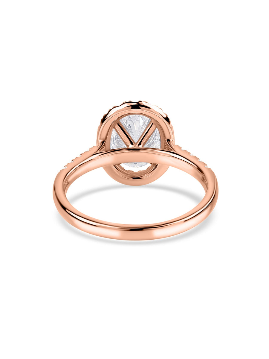 Halo 1 Carat Lab Grown Diamond Ring