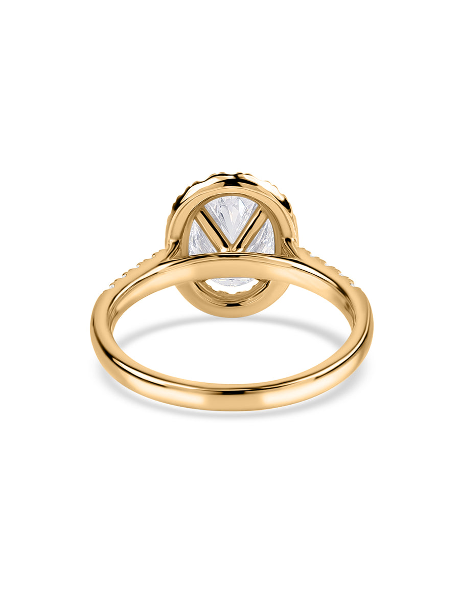 Halo 1 Carat Lab Grown Diamond Ring