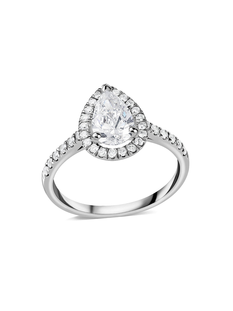Peary Halo 1.5 Carat Lab Grown Diamond Ring