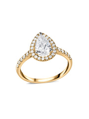 Peary Halo 1.5 Carat Lab Grown Diamond Ring