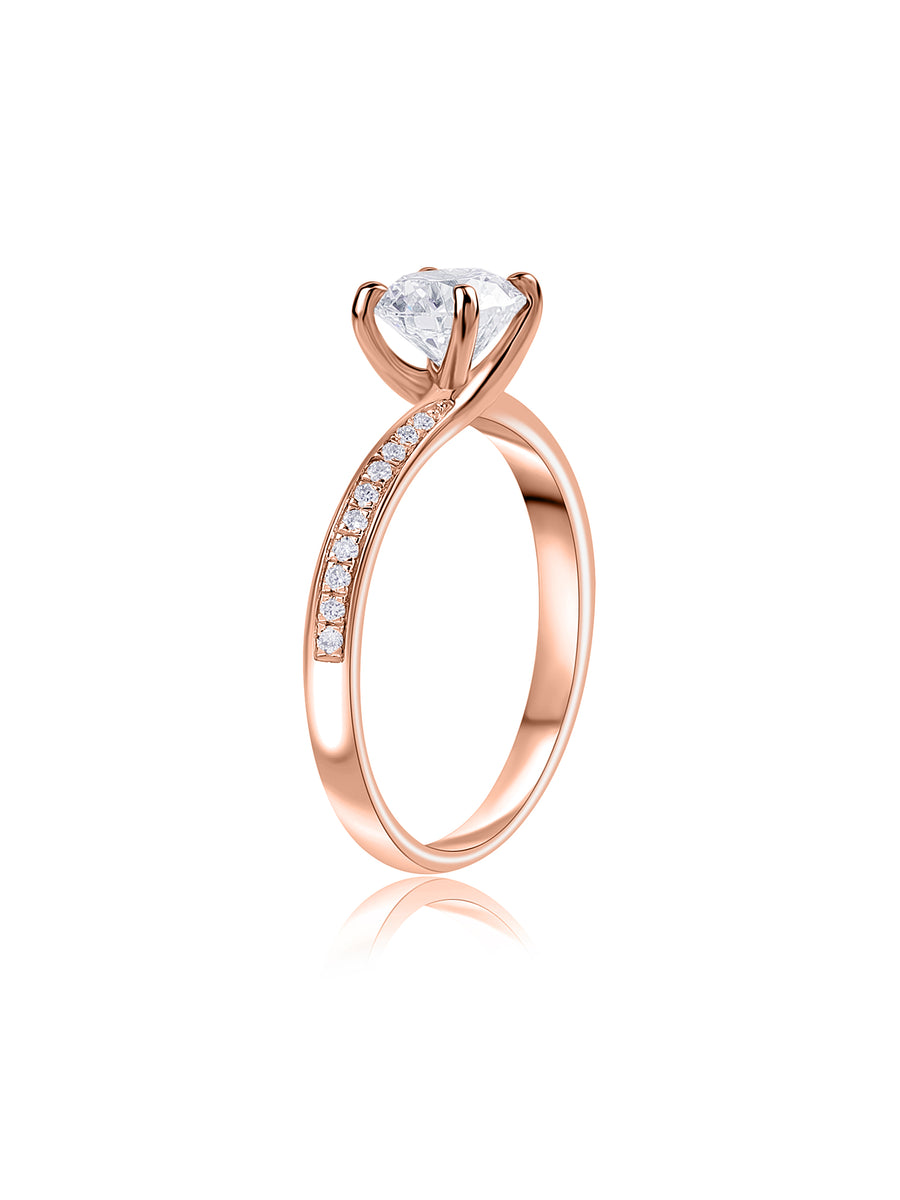 Sparkle 1 Carat Lab Grown Diamond Solitaire Ring