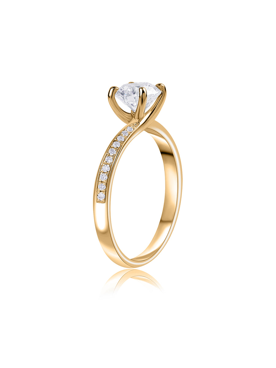 Sparkle 1 Carat Lab Grown Diamond Solitaire Ring