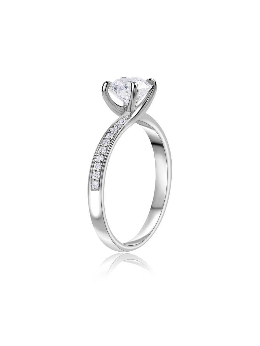 Sparkle 1 Carat Lab Grown Diamond Solitaire Ring