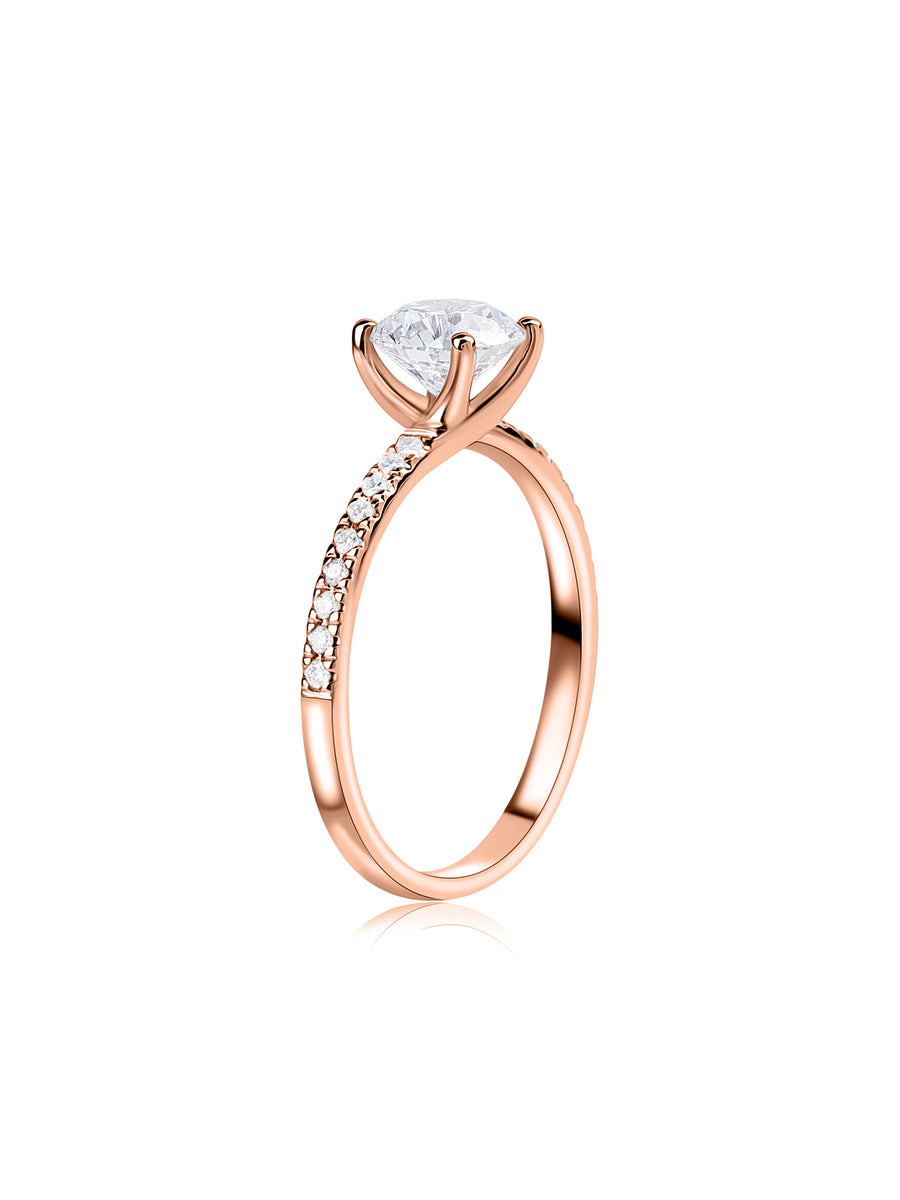 Glam 1 Carat Solitaire Lab Diamond Ring