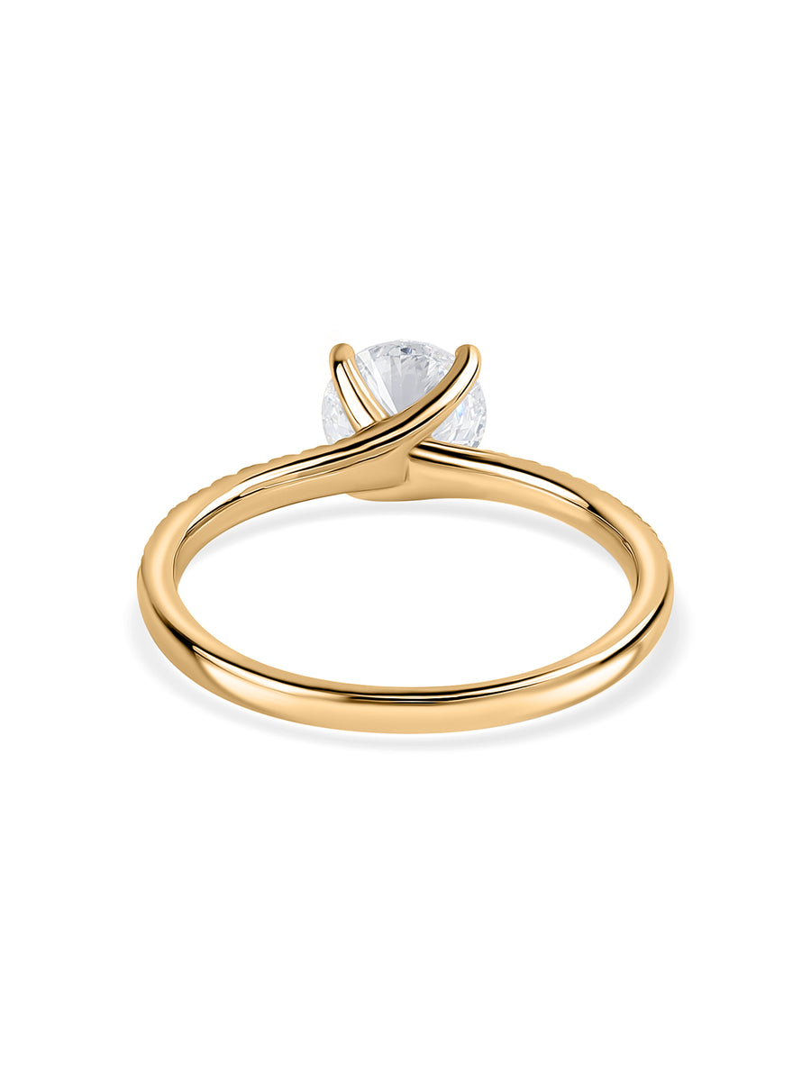 Glam 1 Carat Solitaire Lab Diamond Ring