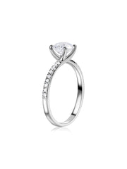 Glam 1 Carat Solitaire Lab Diamond Ring