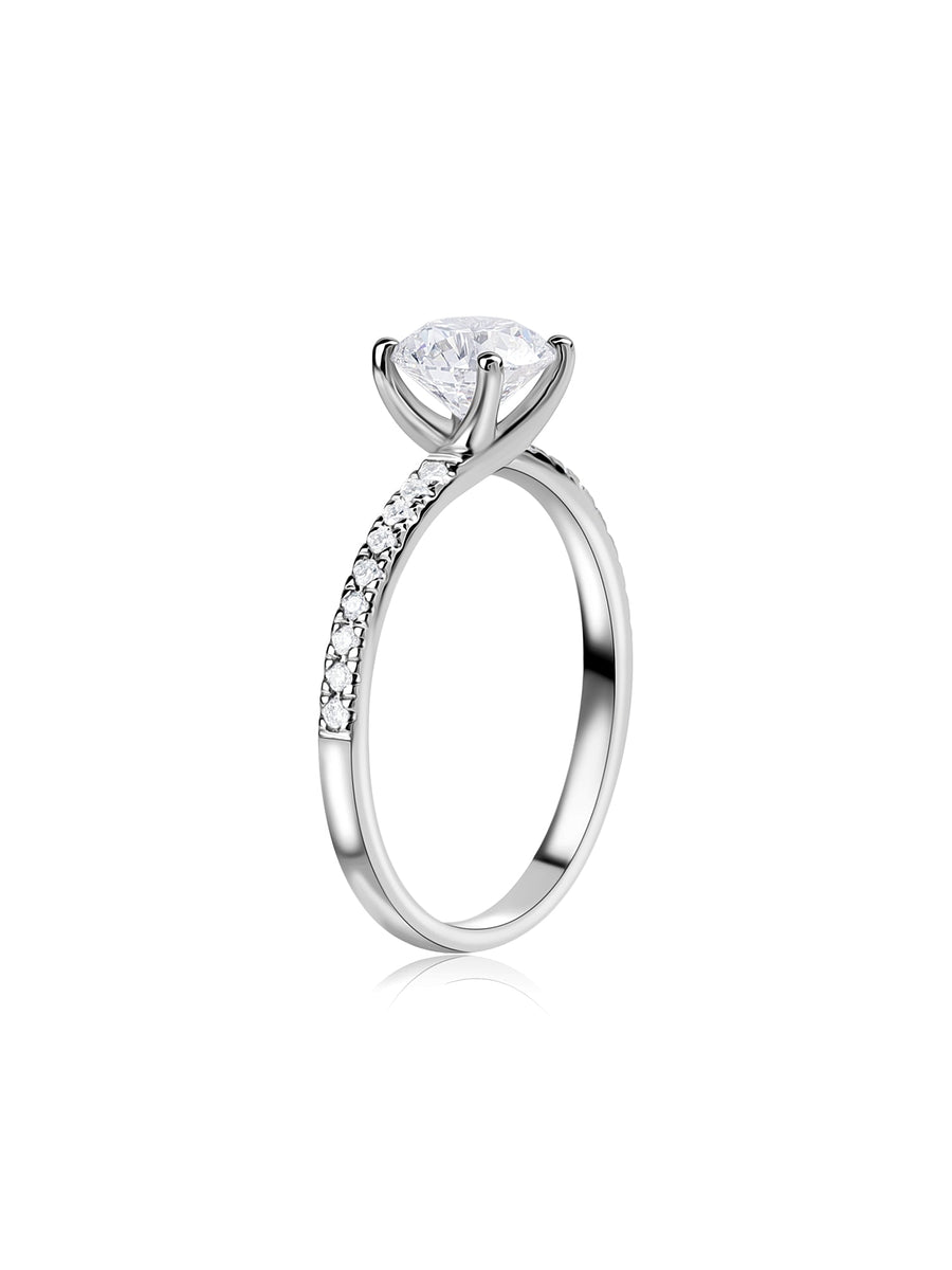 Glam 1 Carat Solitaire Lab Diamond Ring
