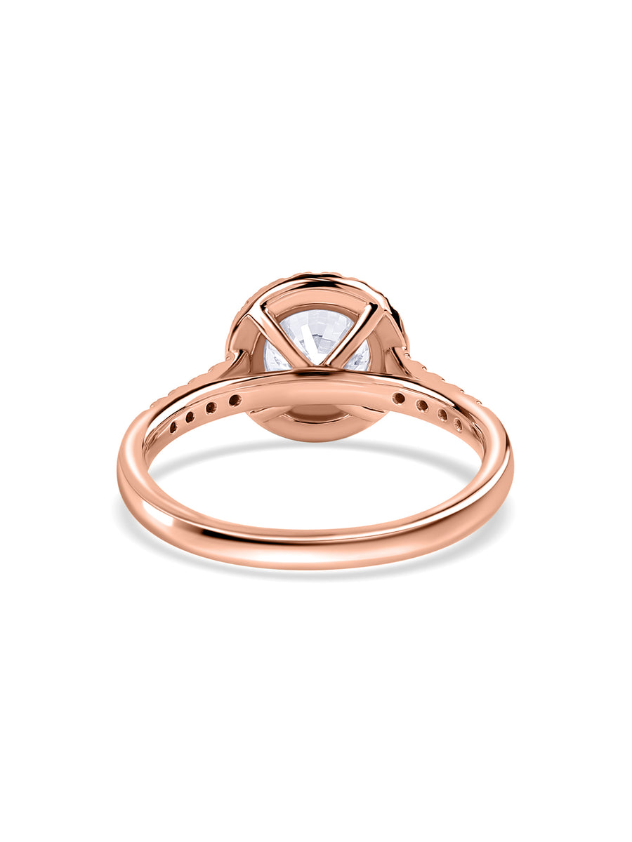 Forever 2 Carat Halo Lab Grown Diamond Ring