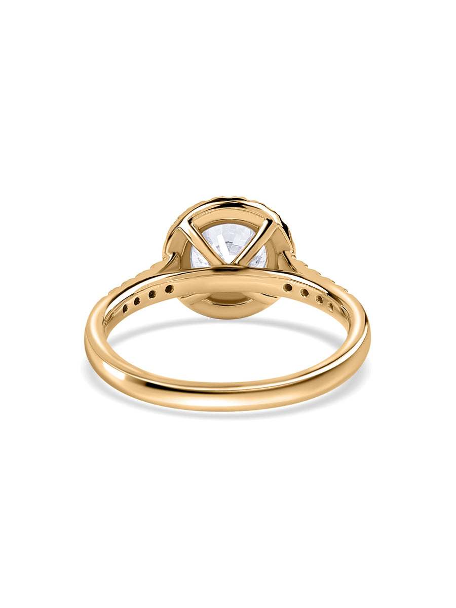 Forever 1.5 Carat Halo Lab Grown Diamond Ring