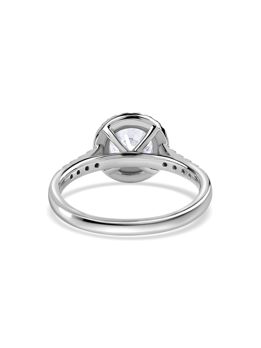 Forever 2 Carat Halo Lab Grown Diamond Ring