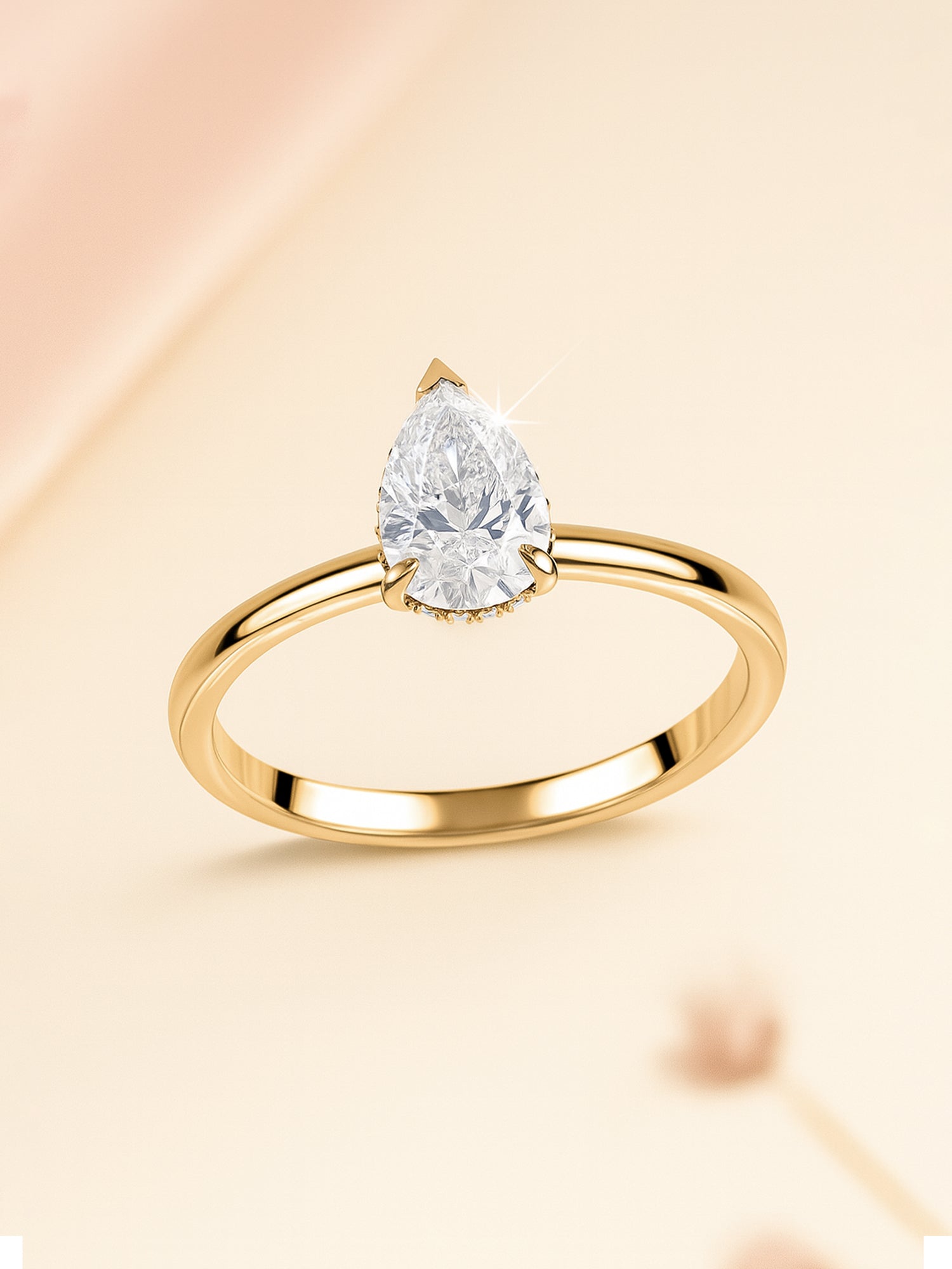 Grace Note 1 Ct. Pear Diamond Solitaire Ring