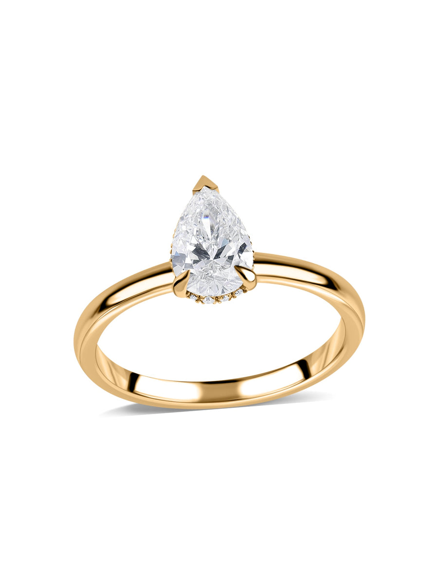 Grace Note 1 Ct. Pear Diamond Solitaire Ring