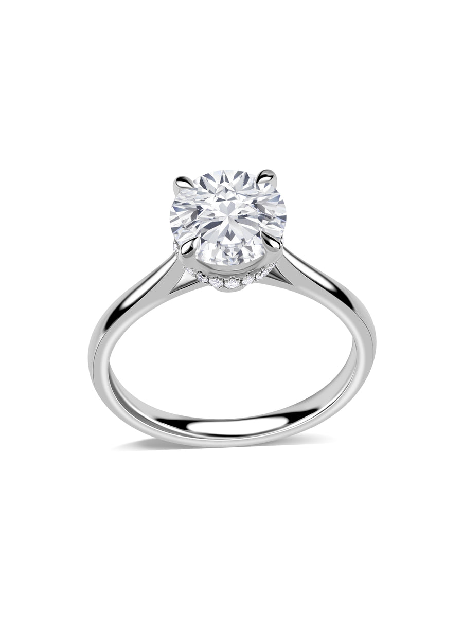 2 Carat Radiant Round Diamond Classic Ring