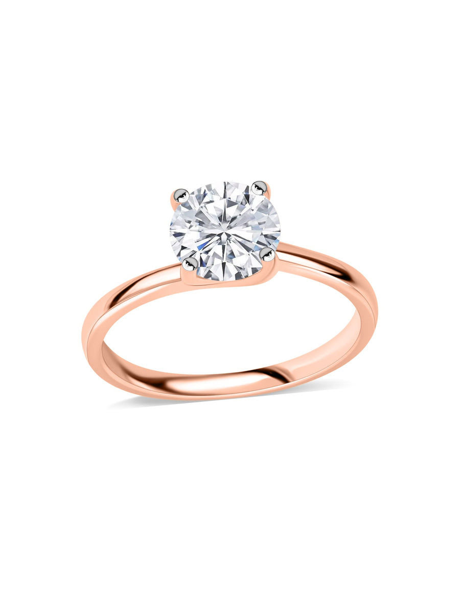 1.5 Carat Round Lab-Grown Diamond Solitaire Ring