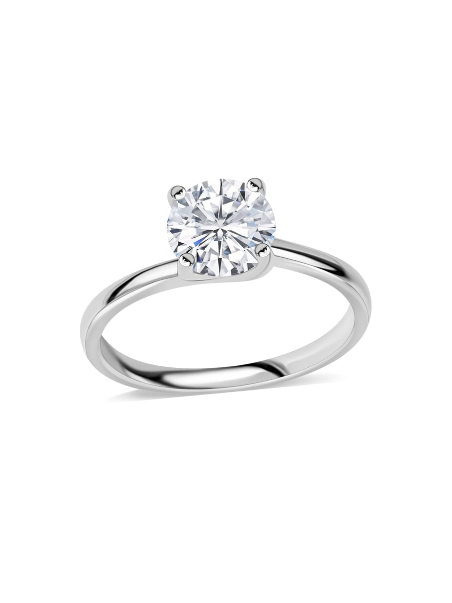 1.5 Carat Round Lab-Grown Diamond Solitaire Ring