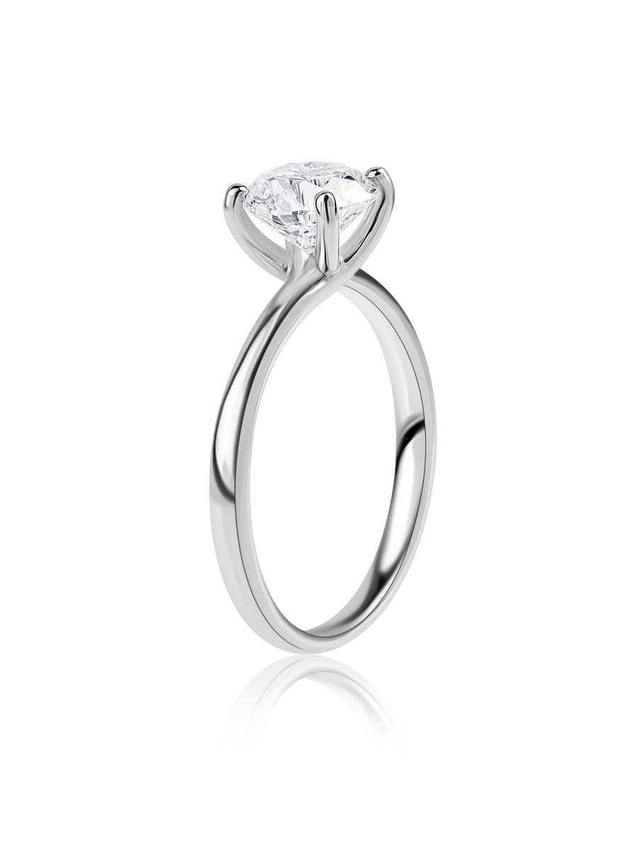 1.5 Carat Round Lab-Grown Diamond Solitaire Ring