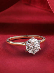 Lab Grown 1.50 Carat Round Solitaire Diamond Ring