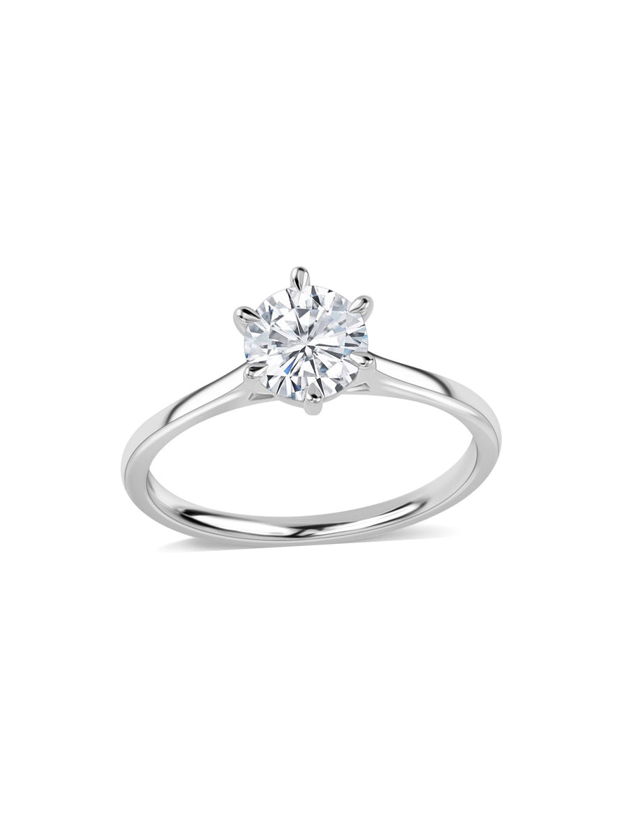 Lab Grown 1.50 Carat Round Solitaire Diamond Ring