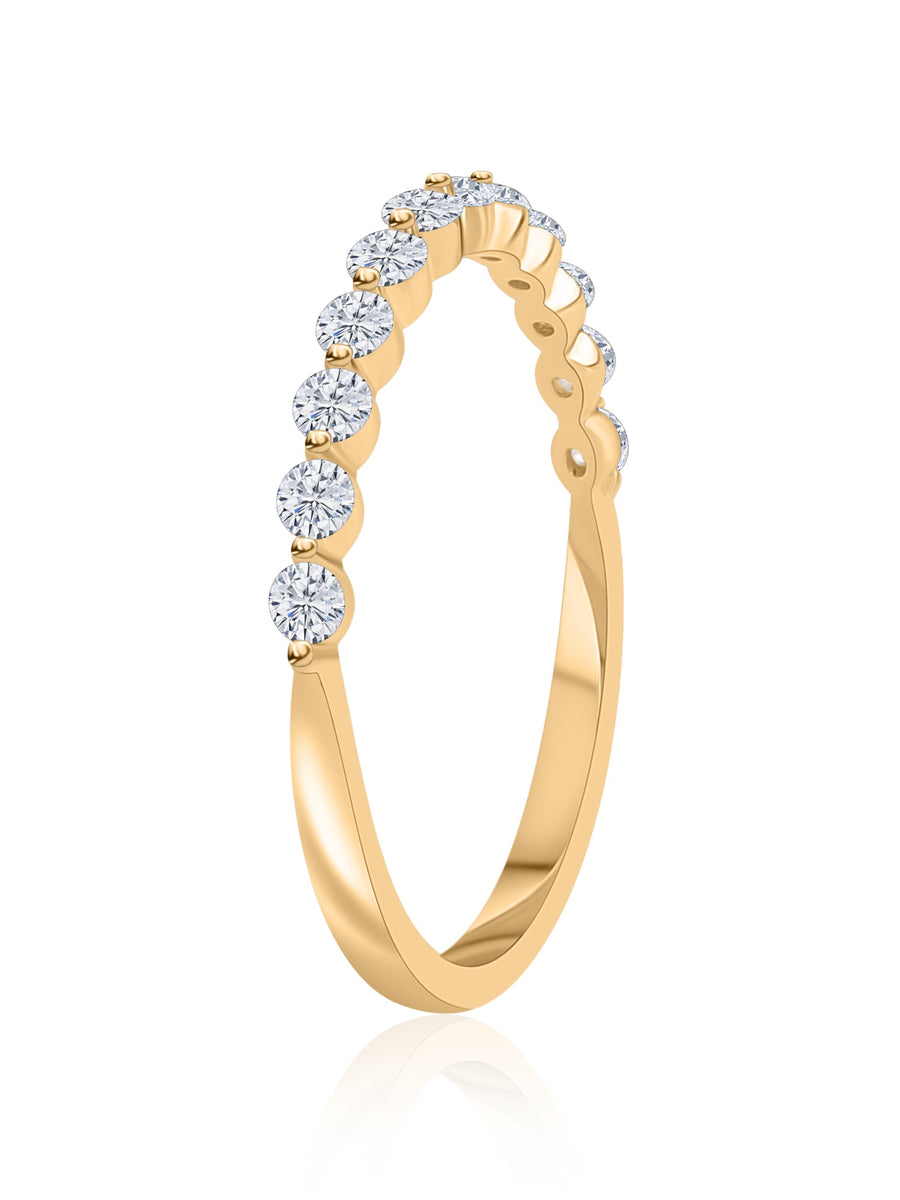 14k Gold Ring with Lab Grown Diamond