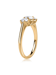 Three Stone Lab Grown Diamond Promise Ring