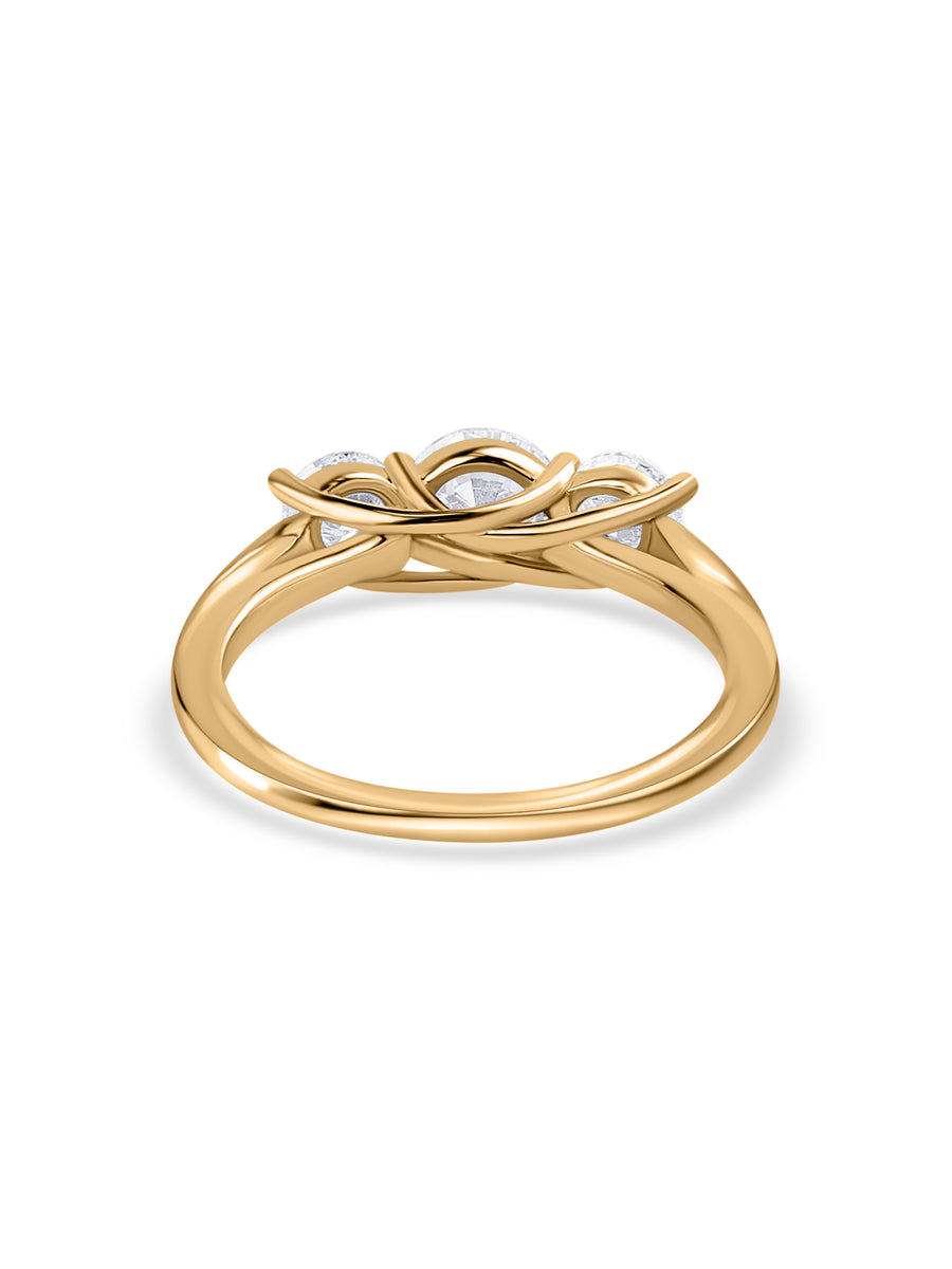 Three Stone Lab Grown Diamond Promise Ring