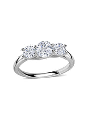 Three Stone Lab Grown Diamond Promise Ring