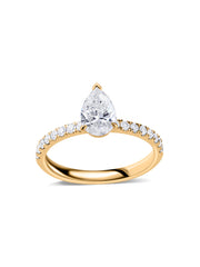 1 Carat Pear Lab-Grown Diamond Solitaire Ring