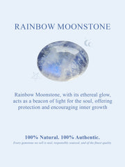 Ornate Rainbow Moonstone Necklace