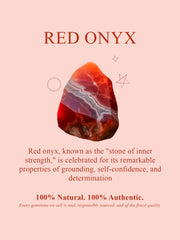 Natural Red Onyx & White Zircon Silver Jewellery Set