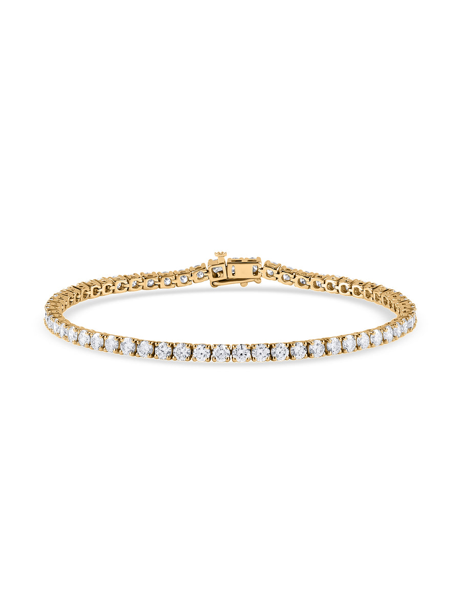 Lab Grown Diamond Gold Tennis Bracelet