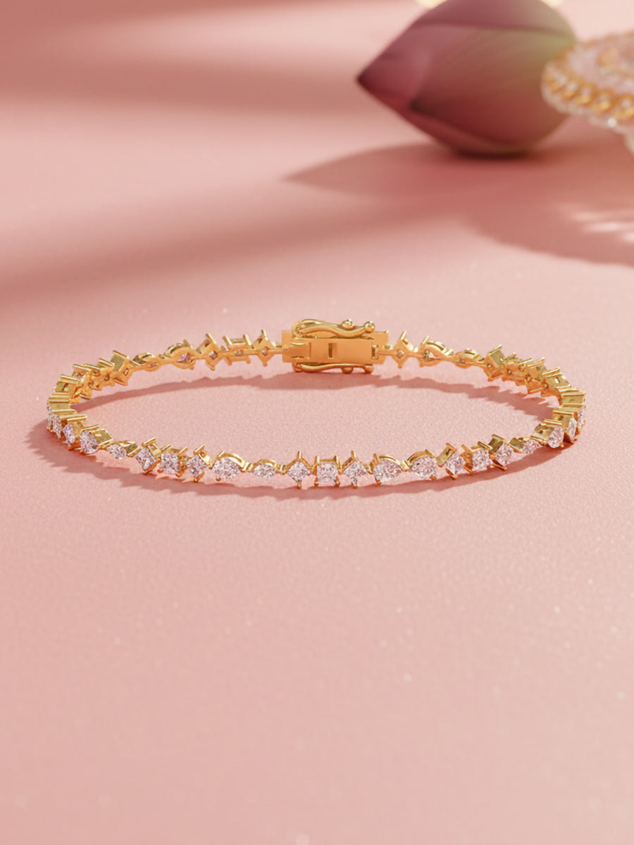 Lab Grown Diamond Line Bracelet