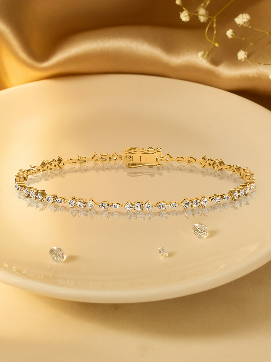 Lab Grown Diamond Line Bracelet
