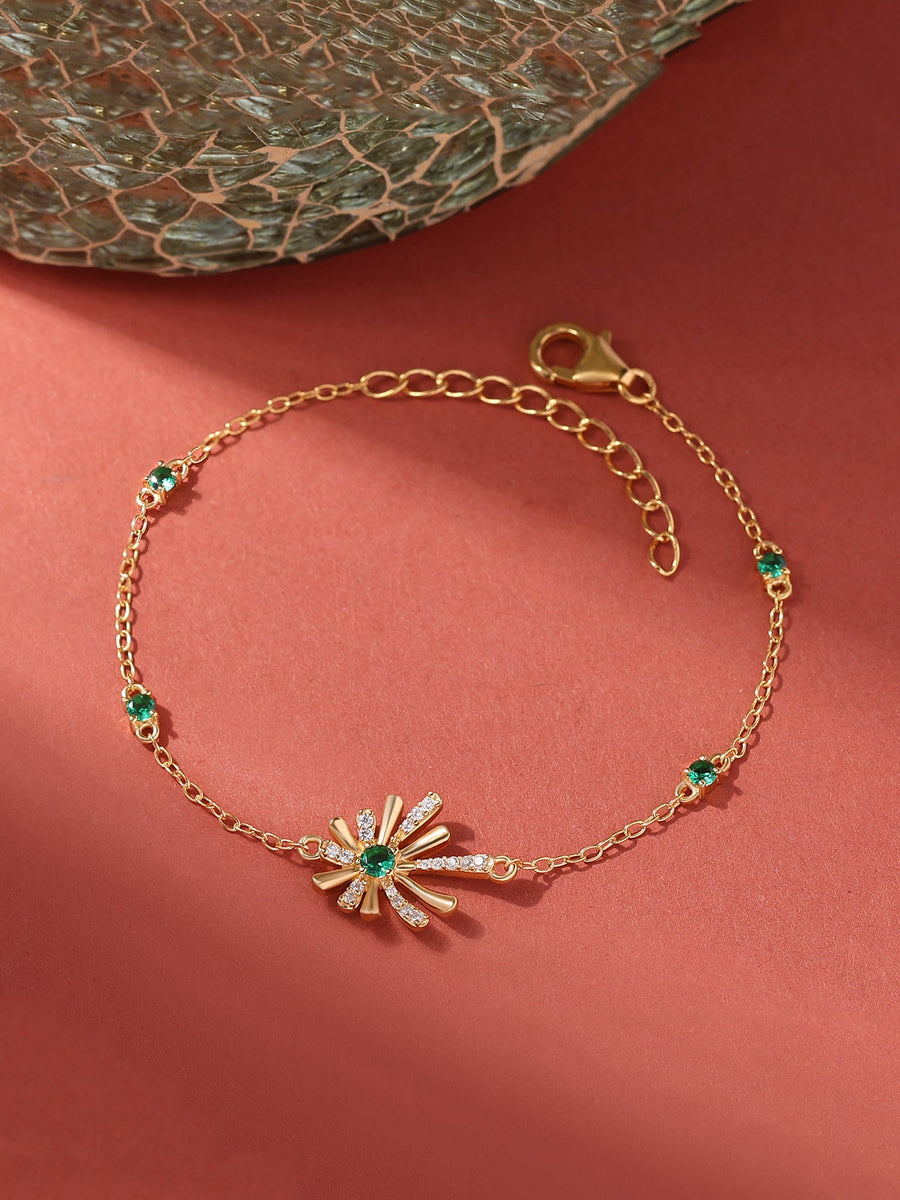 Sparkle Emerald Bracelet For Women