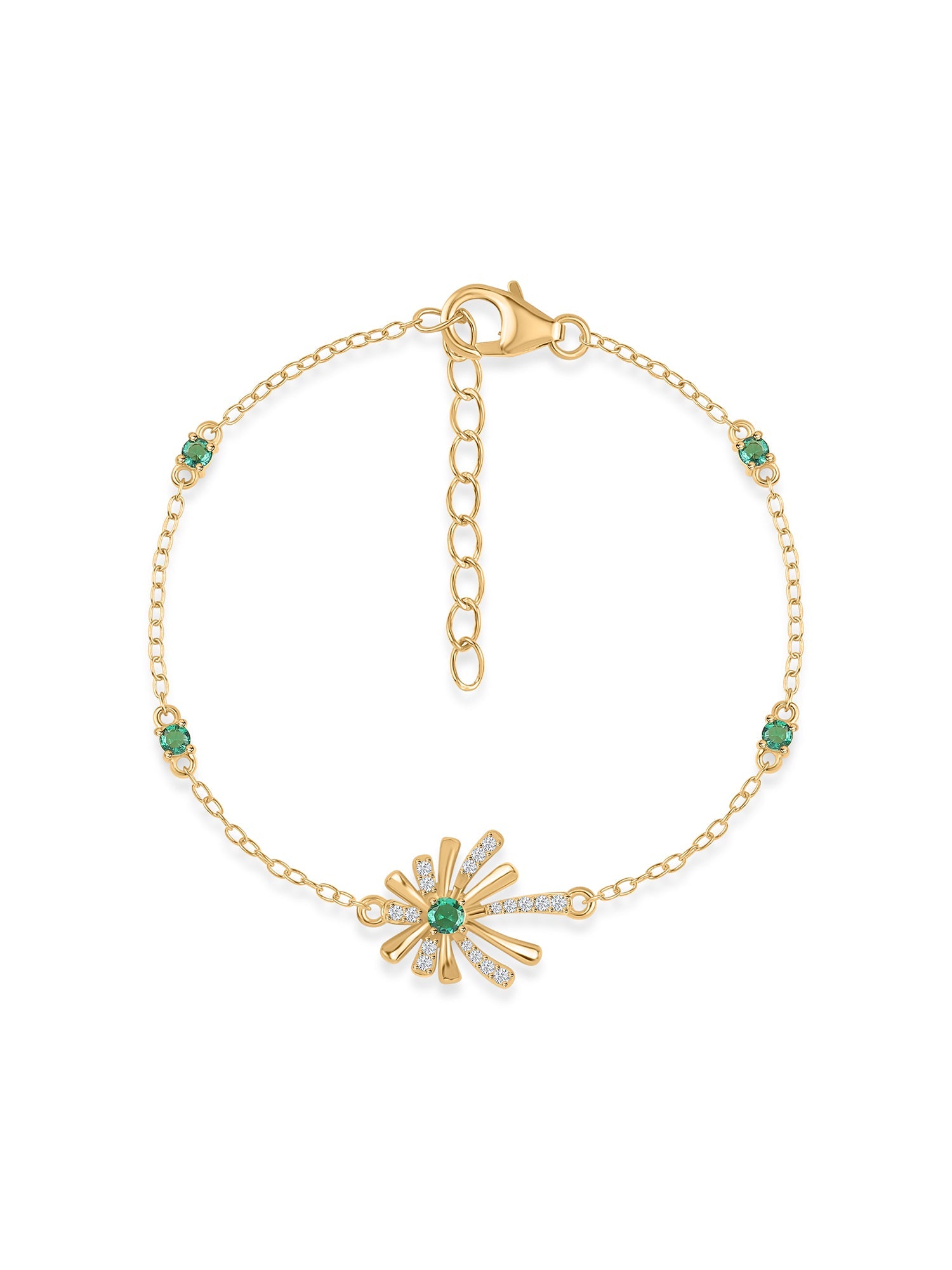 Sparkle Emerald Bracelet For Women