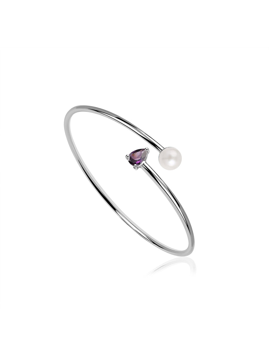 Pearl Amethyst Toi Moi Bangle