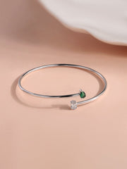 Emerald Toi Et Moi Bangle