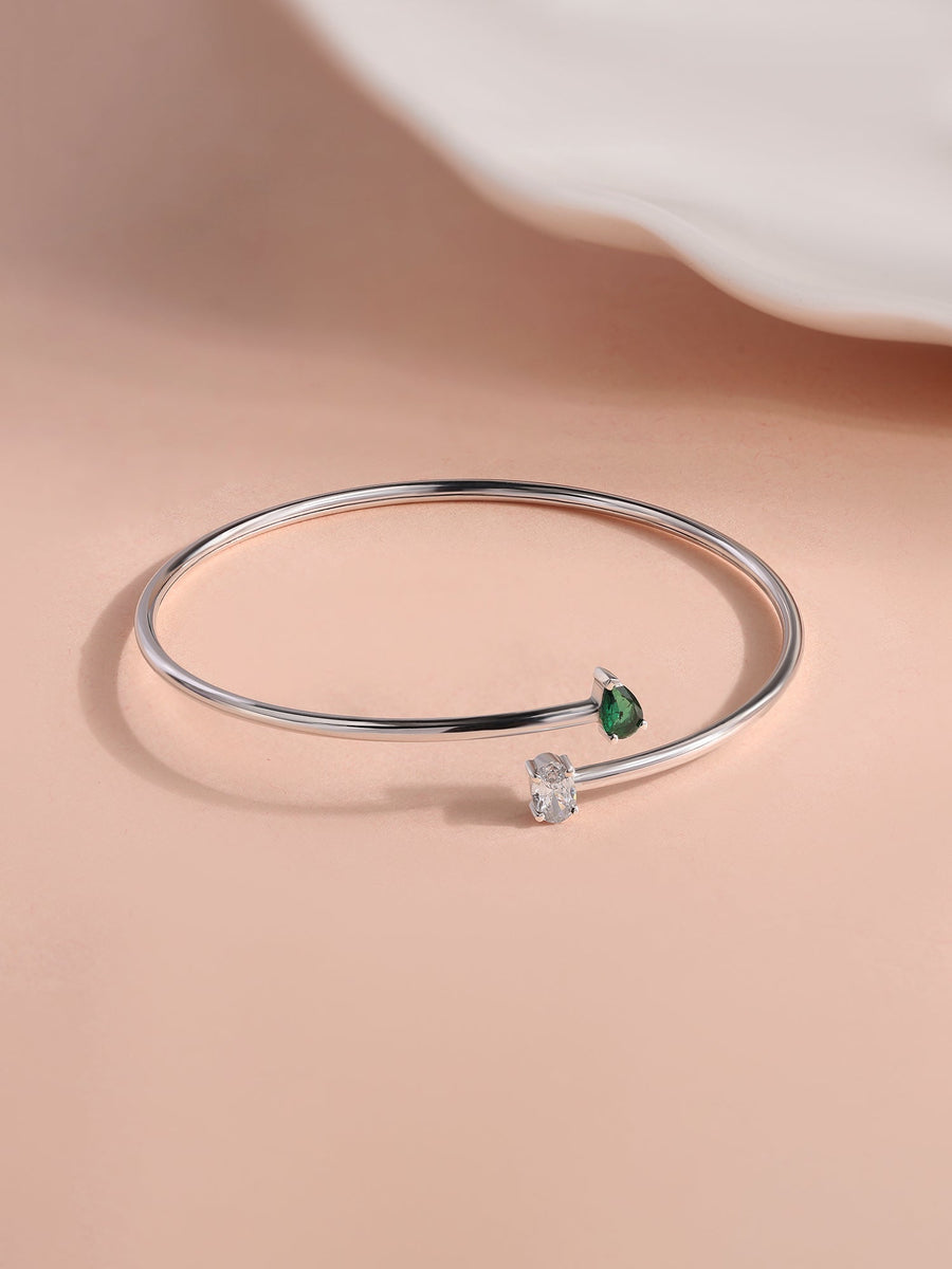 Emerald Toi Et Moi Bangle
