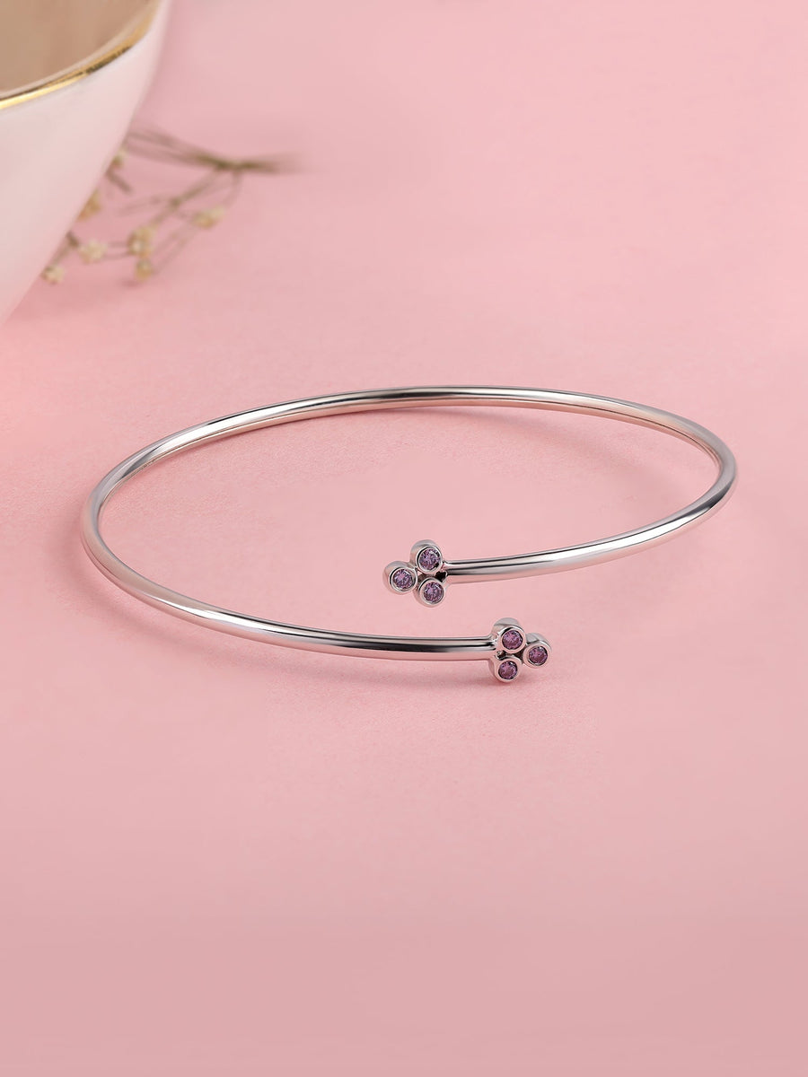 Purple Amethyst Cuff Bangle