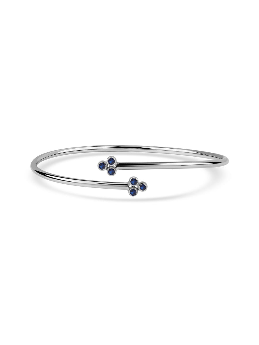 Blue Sapphire Cuff Bangle