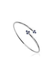 Blue Sapphire Cuff Bangle