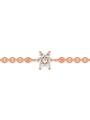 Lab Grown Daisy Flower Diamond Bracelet for Women