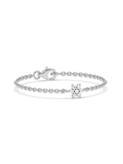 Lab Grown Daisy Flower Diamond Bracelet for Women