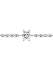 Lab Grown Daisy Flower Diamond Bracelet for Women