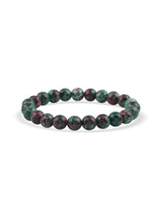 Natural Ruby Zoisite Beads Bracelet For Emotional Healing