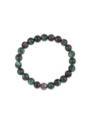 Natural Ruby Zoisite Beads Bracelet For Emotional Healing