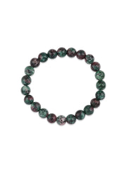 Natural Ruby Zoisite Beads Bracelet For Emotional Healing