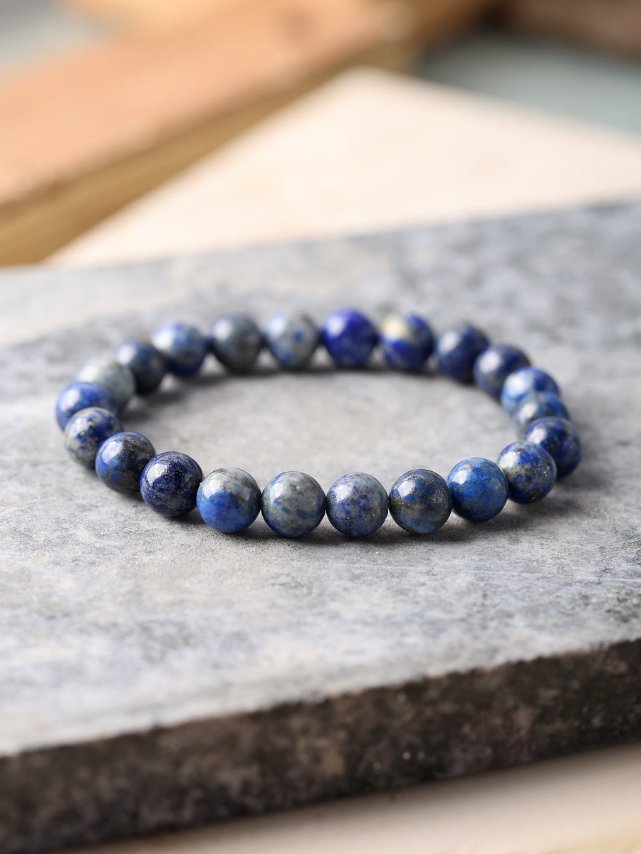 Blue Lapis Beads Bracelet