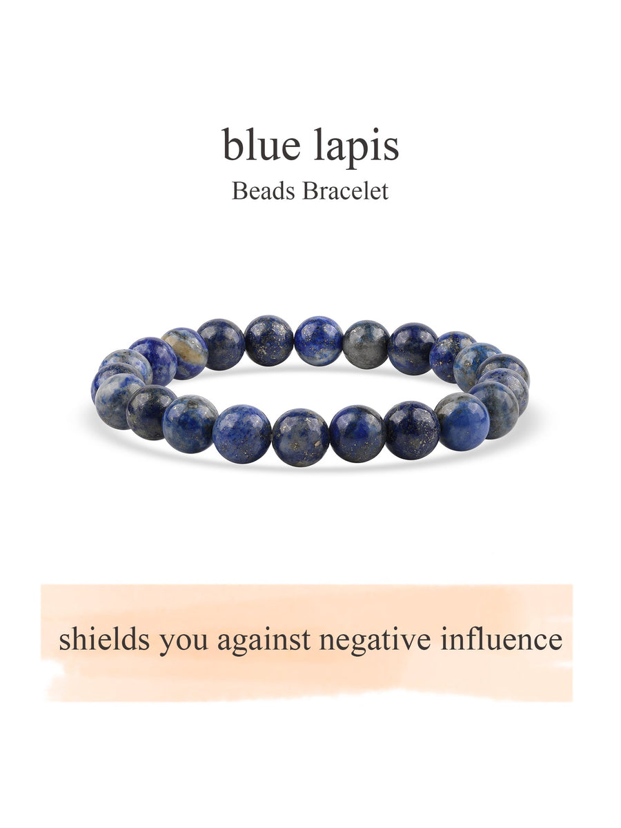 Blue Lapis Beads Bracelet