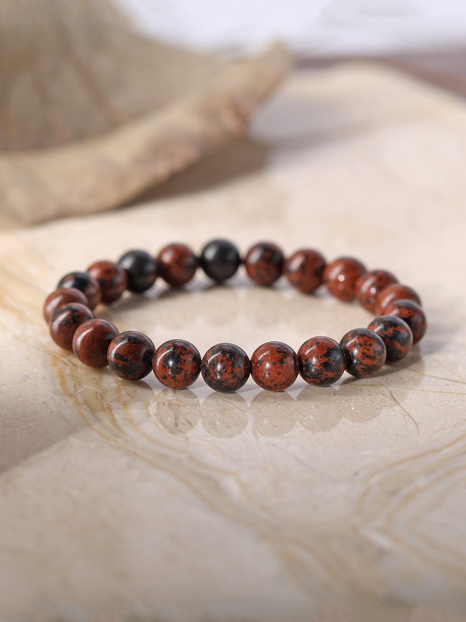 Mahogany Obsidian Beads Bracelet For Personal Power